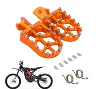 JFG RACING Repose Pieds Moto,Repose-Pieds Larges en Alliage d'aluminium CNC pour sur Ron Light Bee S/X X160 X260 CRF150F CRF230F 2003-2019 Orange