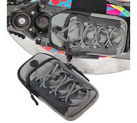 JFG RACING Sac à Outils Moto,Sac de Téléphone Conception Réfléchissante Imperméable et Résistant à l'usure,Cadre Batterie pour Surron/Talaria Sting/X160 X260/E Ride Pro S SS SR-Gris