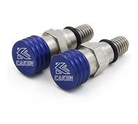 JFG RACING Soupape de surpression de Purge d'air de Fourche CNC de Moto M5 0,8MM pour WR250F WR450F YZ250F YZ450F Bleu