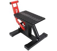 JFG RACING Support Moto Cross,Support Levage Moto Pont Elevateur Moto Hydraulique,Table de Levage Réglable en Hauteur Leve Moto Centrale pour Pitbike E-Bike Enduro Supermoto-Rouge