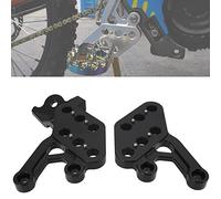 JFG RACING sur Ron Support de Repose Pied,Repose-Pieds Réglable en 7075 Aluminium pour Moto sur Ron Light Bee S X LBX Segway X160 X260 Noir