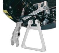 JFG RACING Triangle Progression Arrière Moto Tringlerie Suspension Aluminium + Kit de Liaison Arrière pour sur Ron Light Bee S/X Segway X160/X260-Argent