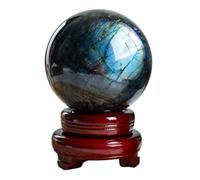 JFGCTYHXY Boules de Cristal, Boule de Cristal d'énergie Naturelle Reiki Chakra, 7 cm, Figurine en Pierre guérison, Cadeau for Amis(3.5"(9cm))
