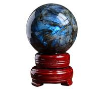 JFGCTYHXY Boules de Cristal, Boules décoratives en Pierre for la méditation, Divination et Le Feng Shui, 9 à 10 cm(8.5~9cm)