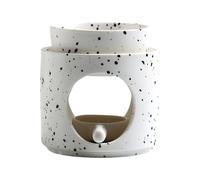 JFGCTYHXY Brûleur d'aromathérapie, Photophore et coupelle Amovible for Diffusion de parfums(Black Dots)