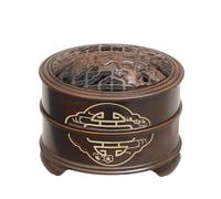 JFGCTYHXY Brûleur d'encens, Porte-encens en cuivre à Sceau Classique Chinois, brûleur Domestique, Six Heures de Bon augure, Bois Santal
