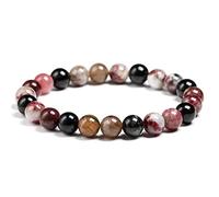 JFGCTYHXY Perles en pierre naturelle, Bracelet en tourmaline mixte convenant aux femmes et hommes, bracelet perles de quartz(Beads 8mm,23cm 9inch)