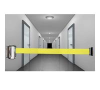 JFGCTYHXY Ruban de barrière rétractable, Support Mural 2/3/5/10 M, barrière rétractable en Option, Couleurs for contrôle des foules, de File d'attente, séparateur Ligne avec Accessoires(A,10M/32FT)