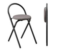 JFGCTYHXY Tabouret Pliant, Aucun Assemblage requis, Facile à Transporter, Gain de Place, idéal for la Cuisine, Le Bar, café, Salle Manger ou Magasin(Gray B,47cm x 4pcs)