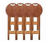 JFGCTYHXY Tabouret Pliant, Aucun Assemblage requis, Gain de Place, idéal for la Cuisine, Le Bar, café, Salle à Manger, Les magasins et Voyages(Borwn X 4pcs,60cm)