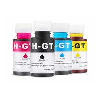 JFGIkLFD Bouteille d'encre à Jet d'encre Rechargeable, Compatible avec GT51 GT52, Compatible avec DeskJet GT 5810 5820 GT5810 GT5820, réservoir 310 410 318 418