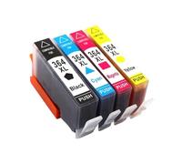 JFGIkLFD Cartouche d'encre 364XL Compatible Compatible avec HP364, Compatible avec imprimantes Photosmart 6520 7510 7515 7520 B010a B110a B110c B110e B111a(1BK 1C 1Y 1M)
