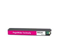 JFGIkLFD Cartouche d'encre Compatible 981 Compatible avec HP981 981A, Compatible avec imprimante PageWide Enterprise Color 556xh 586dn 586f E58650dn E55650(1PCS- Magenta)