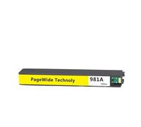JFGIkLFD Cartouche d'encre Compatible 981 Compatible avec HP981 981A, Compatible avec imprimante PageWide Enterprise Color 556xh 586dn 586f E58650dn E55650(1PCS- Yellow)
