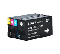 JFGIkLFD Cartouche d'encre Compatible Compatible avec 953 HP953 953XL, Compatible avec Officejet Pro 7720 7730 7740 8210 8218 8710 8715 8718 8720 8725(1SET (4PCS))