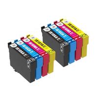 JFGIkLFD Cartouche d'encre Compatible IB10 Compatible avec imprimante EW-M530F IB10KA IB10CA IB10MA IB10YA(2SETS)