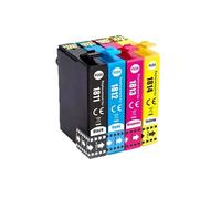 JFGIkLFD Cartouche d'encre Compatible T1811 T1812 T1813 T1814 Compatible avec imprimante XP30 XP102 XP 202 XP205 XP 302 XP 305 XP402 XP405 XP 212