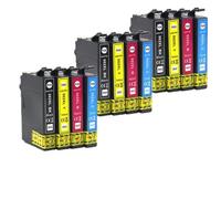 JFGIkLFD Cartouche d'encre Compatible T502 502XL E-502XL Compatible avec Expression Home WF-2860DWF WF-2865DWF XP-5100 XP-5105(3SET)