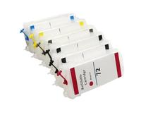 JFGIkLFD Cartouche d'encre de Recharge 6 Couleurs, Compatible 72, Compatible avec Designjet T610 T620 T770 T790 T1100 T1120 T1200 T1300 T2300 avec Puce Arc
