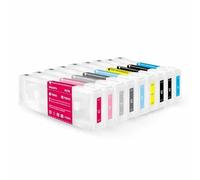 JFGIkLFD Cartouche d'encre de Recharge Vide, Compatible européenne, avec Puce, 700ML, Compatible avec imprimante P6000, P7000, P8000, P9000, T8041, T8049, T804A(9Color)