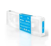 JFGIkLFD Cartouche d'encre de Recharge Vide, Compatible européenne, avec Puce, 700ML, Compatible avec imprimante P6000, P7000, P8000, P9000, T8041, T8049, T804A(Cyan)