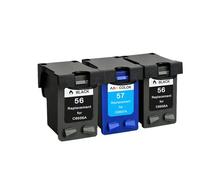 JFGIkLFD Cartouche d'encre de Remplacement 56XL 57XL, Compatible avec Les imprimantes Deskjet 450 450cbi 450ci 450wbt F4140 F4180 5150 5550(2 Black 1COLOR)