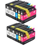 JFGIkLFD Cartouche d'encre de Remplacement 932XL 933, Compatible avec Les imprimantes 6100 6600 6700 7110 7610 7612(4BK 2C 2Y 2M)