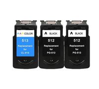 JFGIkLFD Cartouche d'encre de Remplacement PG512 CL513, Compatible avec des imprimantes similaires MP230 MP250 MP240 MP270 MP480 MX350 IP2700