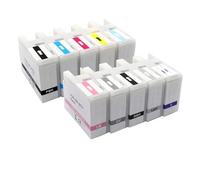 JFGIkLFD Cartouche d'encre pigmentée Compatible T46Y T46Y1 T46A2 T46Y3 T46Y4 T46Y5 T46Y6 T46Y7 T46Y8 T46Y9 T46YD avec Puce Compatible avec série SC-P900(T46Y1-BK)