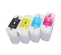 JFGIkLFD Cartouche d'encre Rechargeable Compatible Compatible avec imprimantes série HP10 HP82 HP11 Designjet 500PS 815MFP 820MFP 100 110 500 800 800PS(1set-82CMYK)