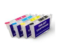 JFGIkLFD Cartouche d'encre Rechargeable T1281 1281, Compatible avec S22 SX125 SX130 SX235W SX420W SX440W SX430W SX425W SX435W SX438 SX445W BX305F