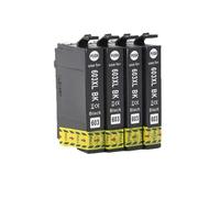 JFGIkLFD Cartouche d'encre T603XL Compatible Compatible avec XP2100 XP2105 XP3100 XP3105 XP4100 XP4105 WF2810 WF2830 WF2850(4Black)