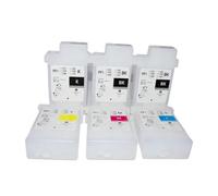 JFGIkLFD Cartouches de Recharge d'encre 130ml, 6 Paquets, compatibles avec PFI 102 Compatible avec IPF650 IPF655 IPF750 IPF755 IPF760 IPF765, avec puces