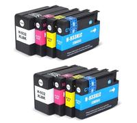 JFGIkLFD Cartouches d'encre compatibles Compatible avec imprimantes HP932XL HP933XL HP932 932 933, Compatible avec Officejet 6100 6600 6700 7110 7510 7512 7610 7612(2 Set)