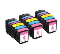 JFGIkLFD Cartouches d'encre compatibles Compatible avec modèles HP84 et HP85 Designjet 30 70 130 130gp 130nr 30gp 30n 90 90gp 90r 90r 10ps 20ps 50ps 120(3SET 18COLORS)