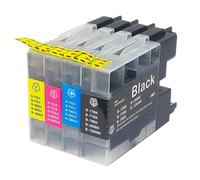 JFGIkLFD Cartouches d'encre compatibles LC12 LC17 LC40 LC71 LC73 LC75 LC400 LC1220 LC1240 LC1280 Compatible avec MFC-J6910CDW J6710CDW J840N J280W(1SET)