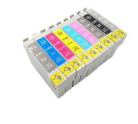 JFGIkLFD Cartouches d'encre de qualité Compatible T0961 T0969 Compatible avec Stylet Photo R2880 avec Encre Photo Classique(One Set (9 PCS))