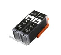 JFGIkLFD Cartouches d'encre PGI250 CLI251, 20 Paquets, compatibles avec Les imprimantes MG5420 MG5422 MG5520 MG5522 MG6420 IP7220 MX722 MX922 IX6820(2 BK)