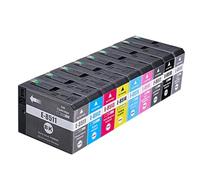 JFGIkLFD Ensemble de Cartouches d'encre T8501 T8501-T8509 P800, 9 Couleurs, compatibles avec Les imprimantes SureColor SC-P800(T8501-T8509(9PC))