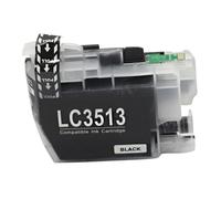 JFGIkLFD Jeu de Cartouches d'encre compatibles BCMY Compatible avec LC3511 LC3513 Compatible avec imprimantes MFC-J690DW MFC-J890DW MFC-J491DW DCP-J572DW(1PCS Black)