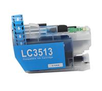 JFGIkLFD Jeu de Cartouches d'encre compatibles BCMY Compatible avec LC3511 LC3513 Compatible avec imprimantes MFC-J690DW MFC-J890DW MFC-J491DW DCP-J572DW(1PCS Cyan)
