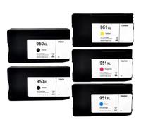 JFGIkLFD Jeu de Cartouches d'encre compatibles Compatible avec imprimante 950XL 951XL 951, Compatible avec Officejet Pro 8100 8600 8610 8620 8630 251dw 276dw(BK BK C M Y)