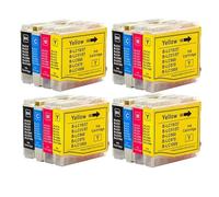 JFGIkLFD Jeu de Cartouches d'encre compatibles Compatible avec imprimantes LC10 LC37 LC51 LC57 LC960 LC970 LC1000 Compatible avec DCP-130C 135C 150C DCP-330C DCP-350C(4SET)