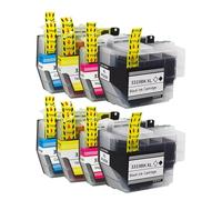 JFGIkLFD Jeu de Cartouches d'encre compatibles Compatible avec imprimantes LC3319 LC3319XL 3319XL LC3317 XL Compatible avec MFC-J6730DW J6930DW J5330DW J5730DW J6530DW, 1 à 5 Paquets(LC3319XL-2set)