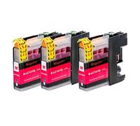 JFGIkLFD Jeu de Cartouches d'encre compatibles Compatible avec LC101 LC103, Compatible avec DCP-J152W MFC-J245 MFC-J285DW MFC-J450DW MFC-J470DW et Plus(3PCS Magenta)