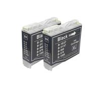 JFGIkLFD Jeu de Cartouches d'encre compatibles Compatible avec modèle LC51 LC57 LC1000 LC960 LC970 LC37, à Utiliser avec Les imprimantes DCP-130C DCP-135C MFC-235C(2BK)