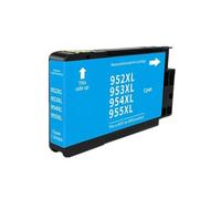 JFGIkLFD Jeu de Cartouches d'encre compatibles, Compatible avec Officejet Pro 952XL 953XL 954XL 955XL 7720 7730 7740 8210 8218 8710 8715 8718 8720 8730 8740(Cyan)