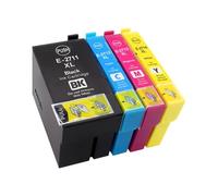 JFGIkLFD Jeu de Cartouches d'encre compatibles T2711 T2714, Compatible avec Main d'œuvre WF7110 WF7610 WF7620 WF3620 WF3820 WF3640 3640D 7110DTW 7610DWF 7620D(1 Set)