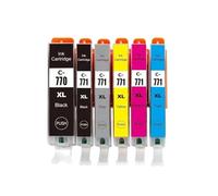 JFGIkLFD Jeu de Cartouches d'encre Couleur compatibles, Compatible avec MG5770 MG6870 MG7770 PGI-770 PGI-770XL CLI-771 CLI-771XL(3 Set)
