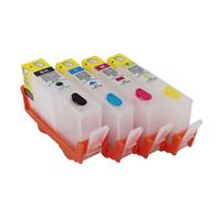 JFGIkLFD Kit de Recharge de Cartouches d'encre compatibles 564 564XL, avec Puce Arc, Compatible avec imprimante à Jet d'encre 3070A 3520 3522, 4 pièces